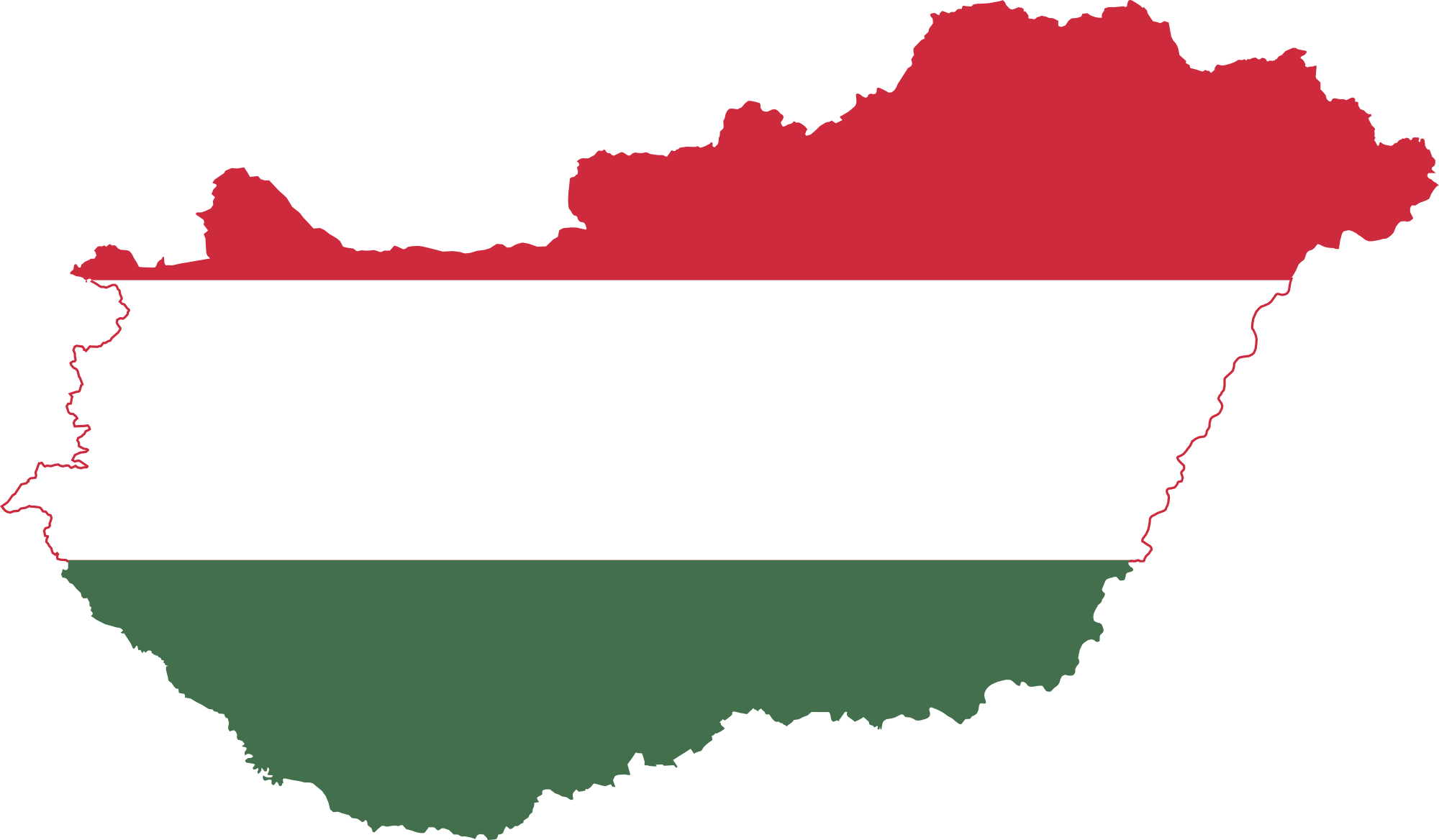 bandiera mappa ungheria