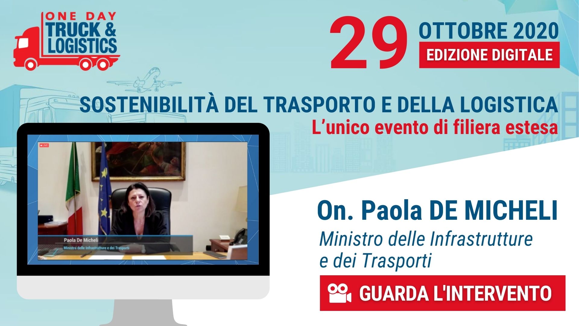 one day truck and logistics On v2. Paola DE MICHELI 